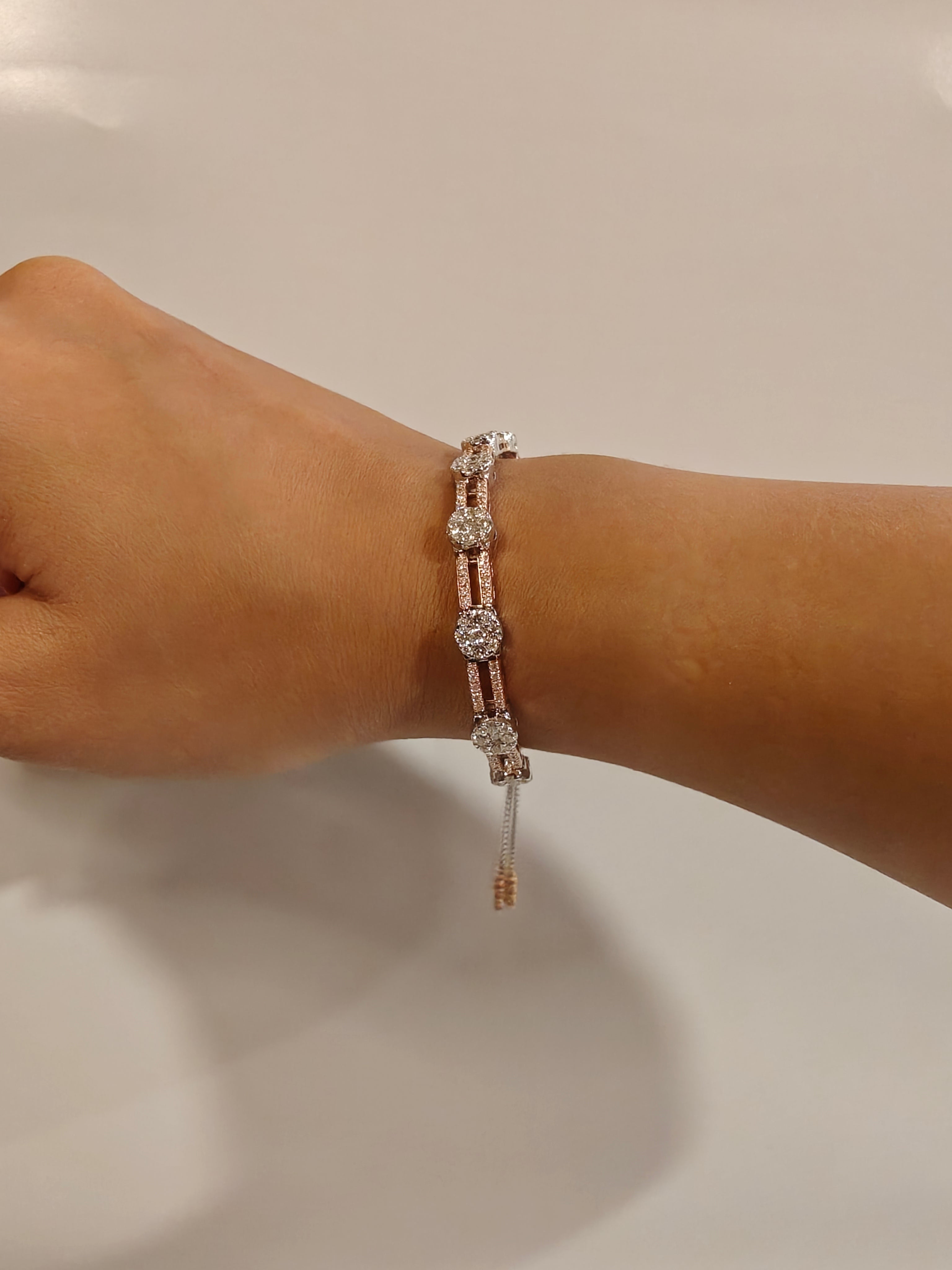 Pop Diamond Drawstring Bracelet