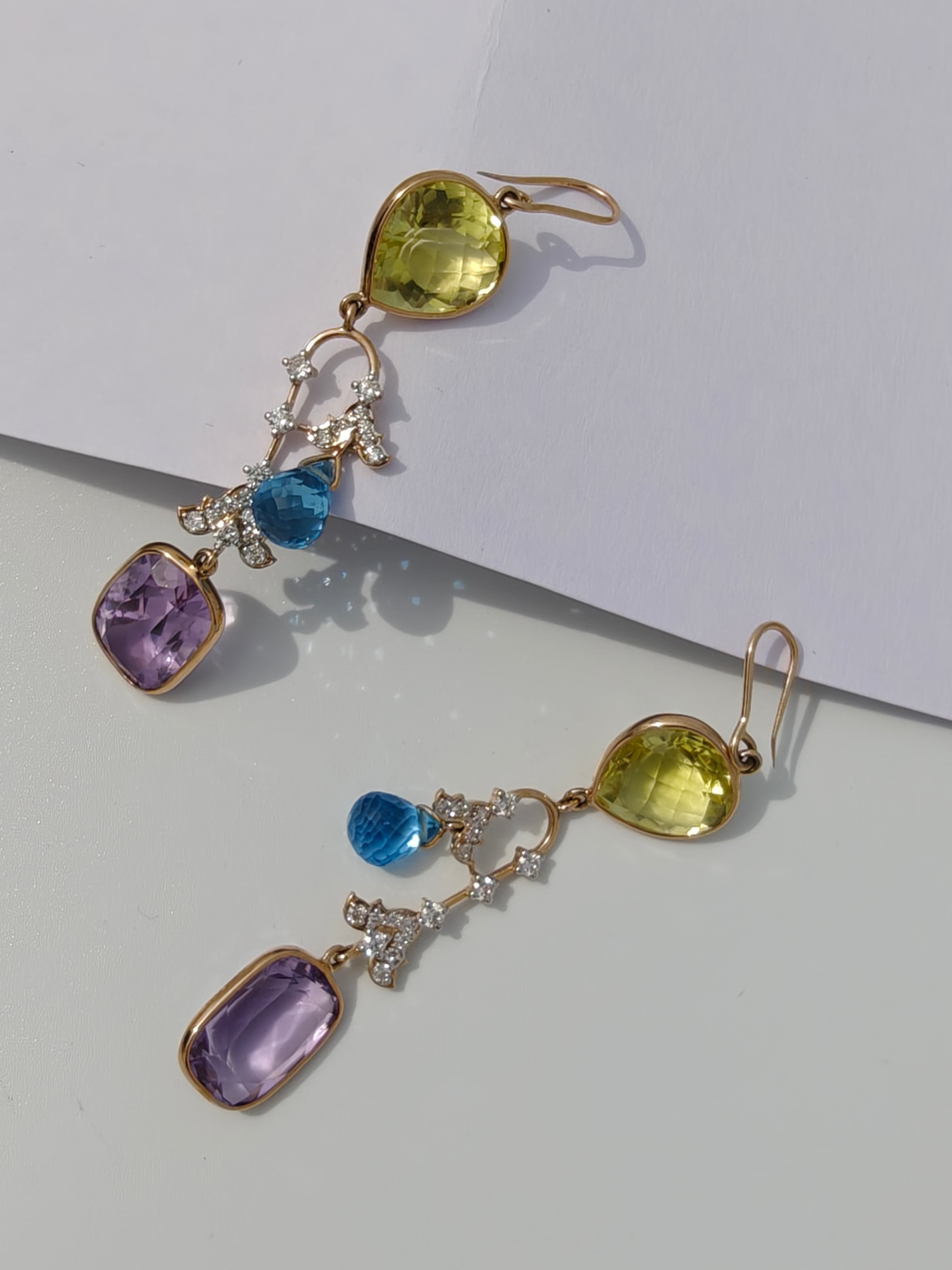 Sahara Multistone Earrings