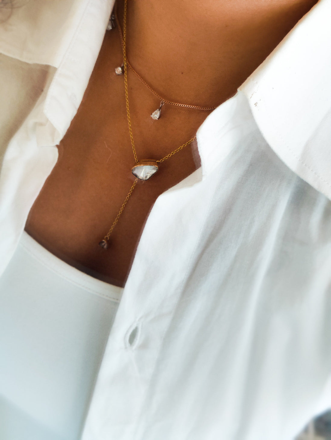 Venus Uncut Diamond Polki Chain